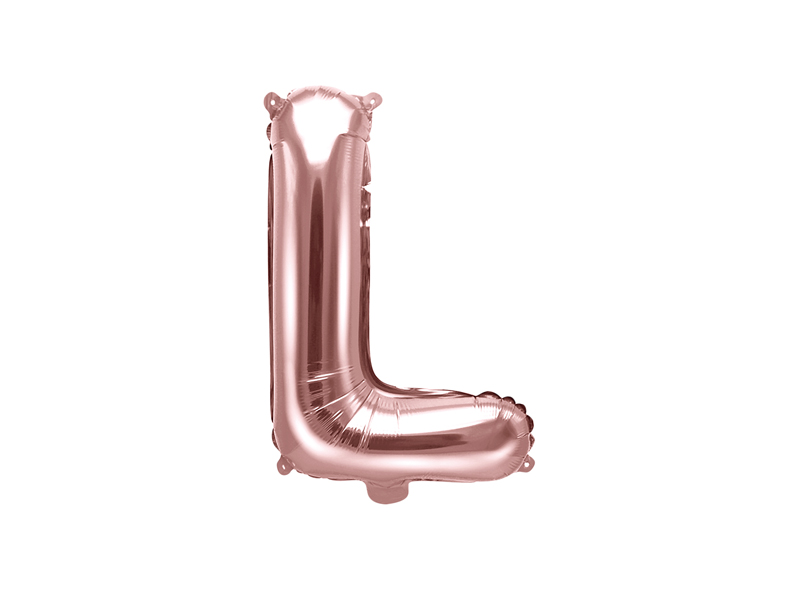 Foil Balloons Folienballone Alphabet ABC Buchstaben Zahlen roségold 14" 35cm