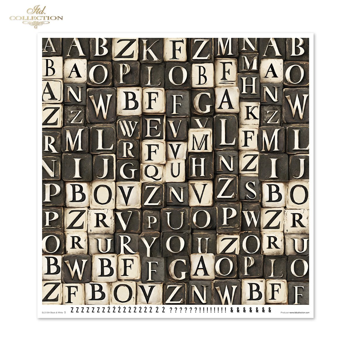 Scrapbooking Papierset Black & White 11 Bögen FSC Recycled 200g/m² Scrapbooking Papierset Black & White 11 Bögen FSC Recycled 200g/m²