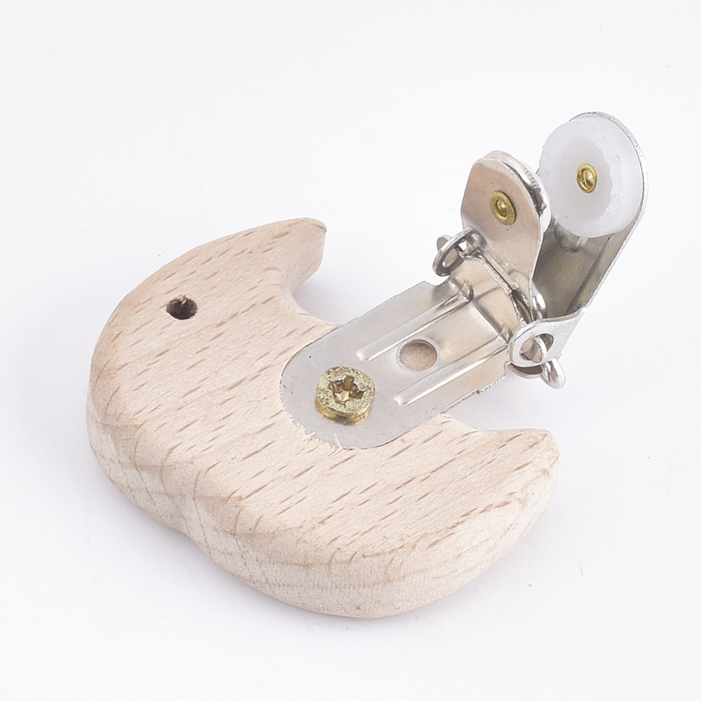 Schnullerclip Elefant aus Holz 49x41x19mm