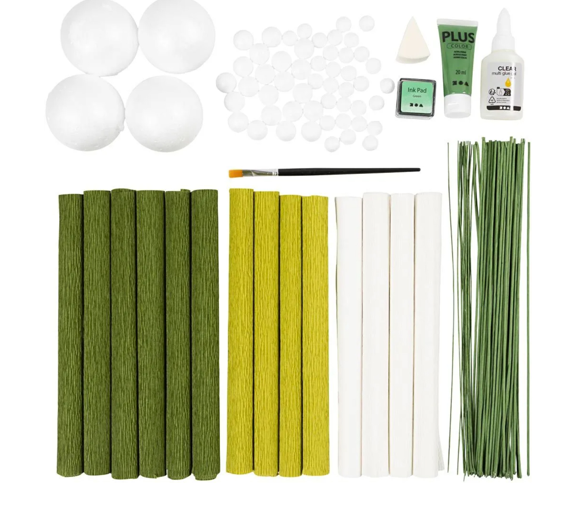 Maxi Kreativ Set Krepppapier Blumenstrauß grün Maxi Kreativ Set Krepppapier Blumenstrauß grün