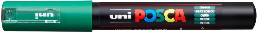 UNI POSCA Marker PC-1MC GRÜN extra feine Spitze 0,7 - 1 mm UNI POSCA Marker PC-1MC GRÜN extra feine Spitze 0,7 - 1 mm