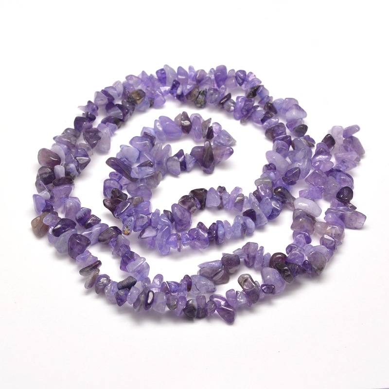 Halbedelsteinsplitterkette Amethyst 5-8mm