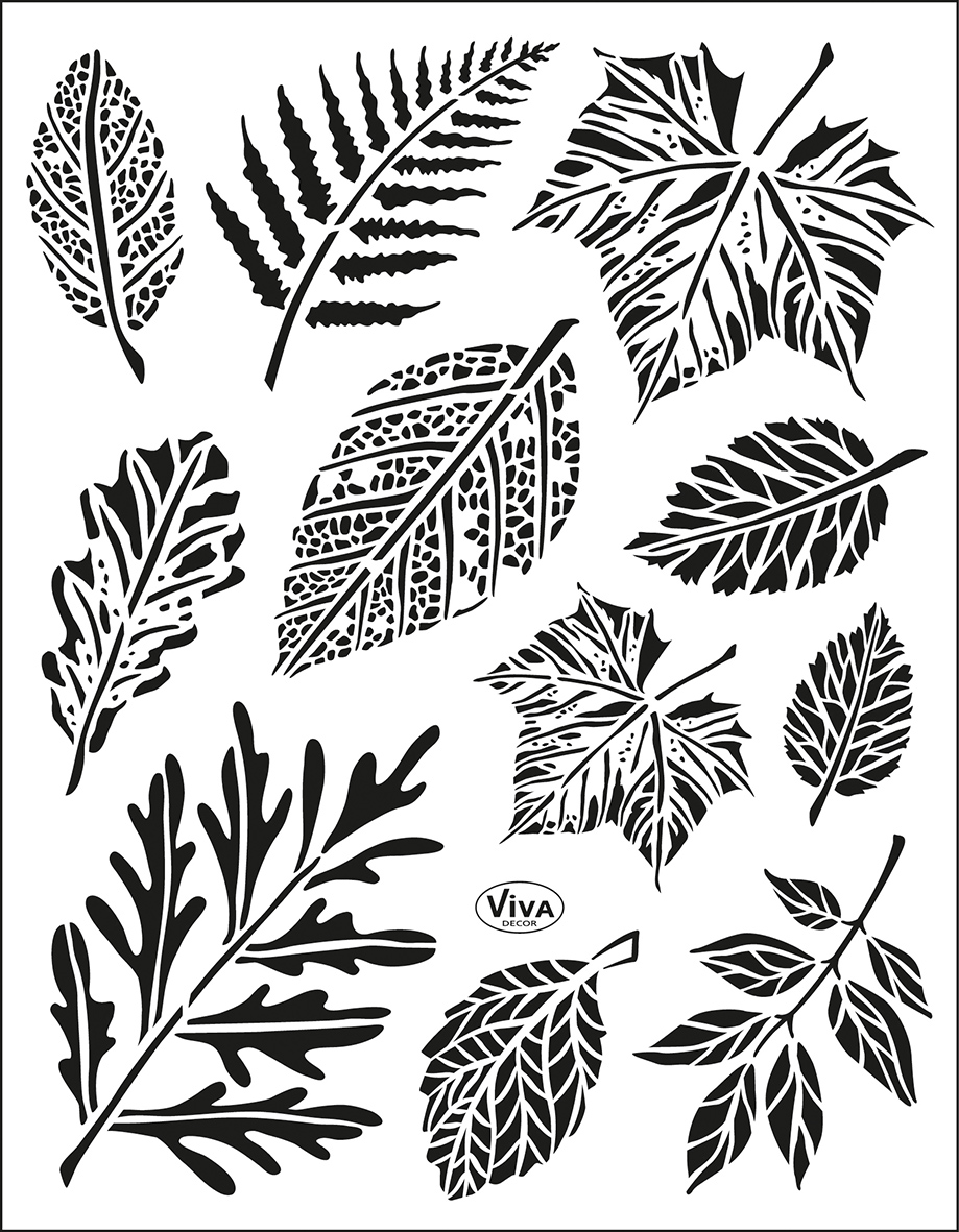 Silikonstempel Blätter Leaves Clear Stamp Stempel transparent