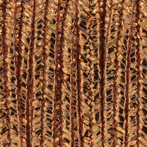 Rayon Soutache, per m, Textured Metallic Copper