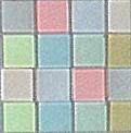 Acrylmosaik transparent pastell, 1x1 cm, 50 g/ ca. 205 Stück Acryl-Mosaik