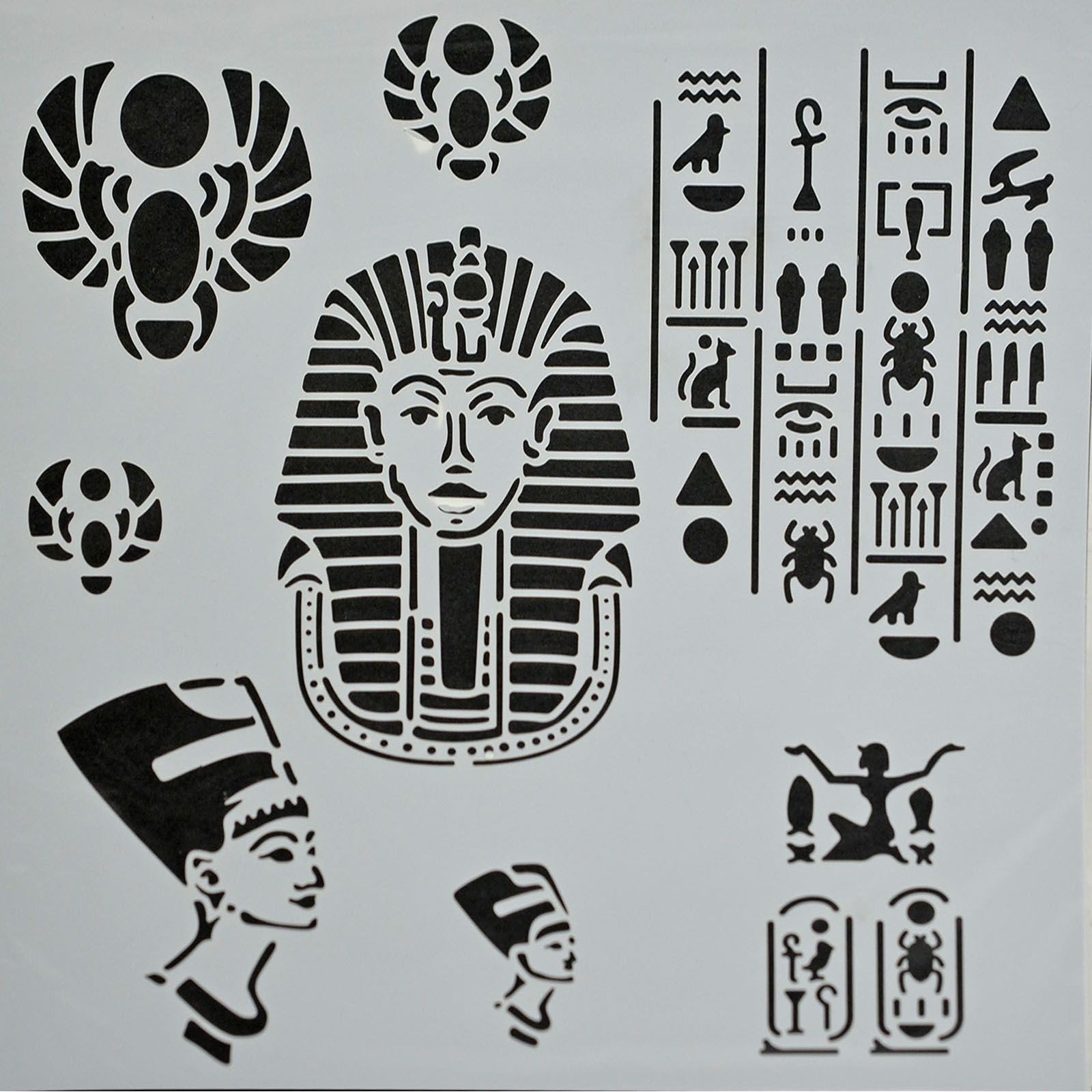 Schablone Powertex Stencil 30x30cm Egyptian 