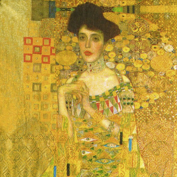 Servietten KLIMT - ADELE BLOCH-BAUER 33x33cm 3-lagig 20 Stück / Packung
