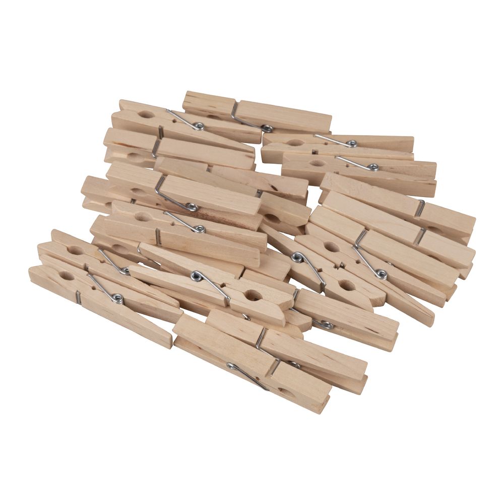 Wäscheklammern aus Holz 72mm 24 Stk.