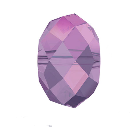 Swarovski Briolette Cyclamen Opal, Glasschliffperle Rondellperle