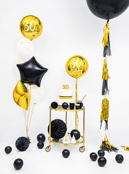 Luftballon 30th Birthday gold