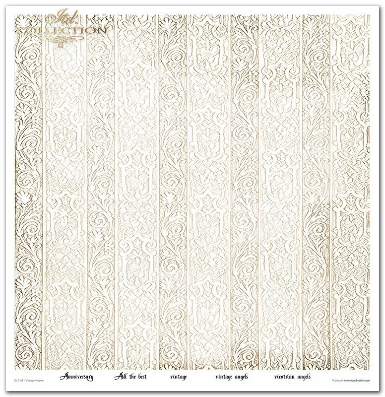 Scrapbookingpapier Set Vintage Angels 310x320 mm 11 Blatt