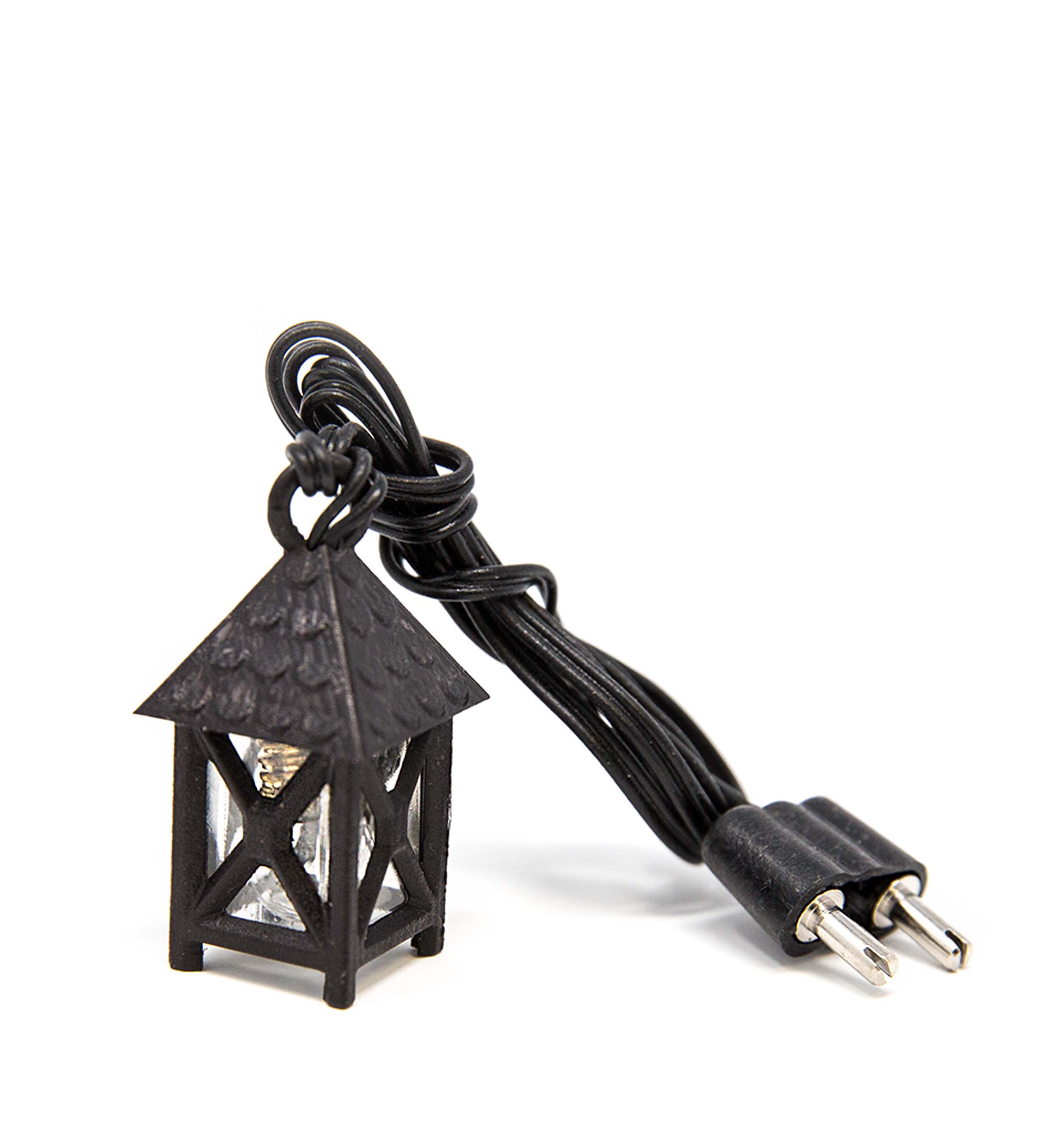 Laterne Kunststein weißes Licht 