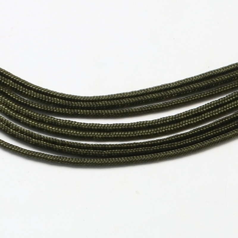 Paracord dünn 2 mm, dunkel oliv, 10 m