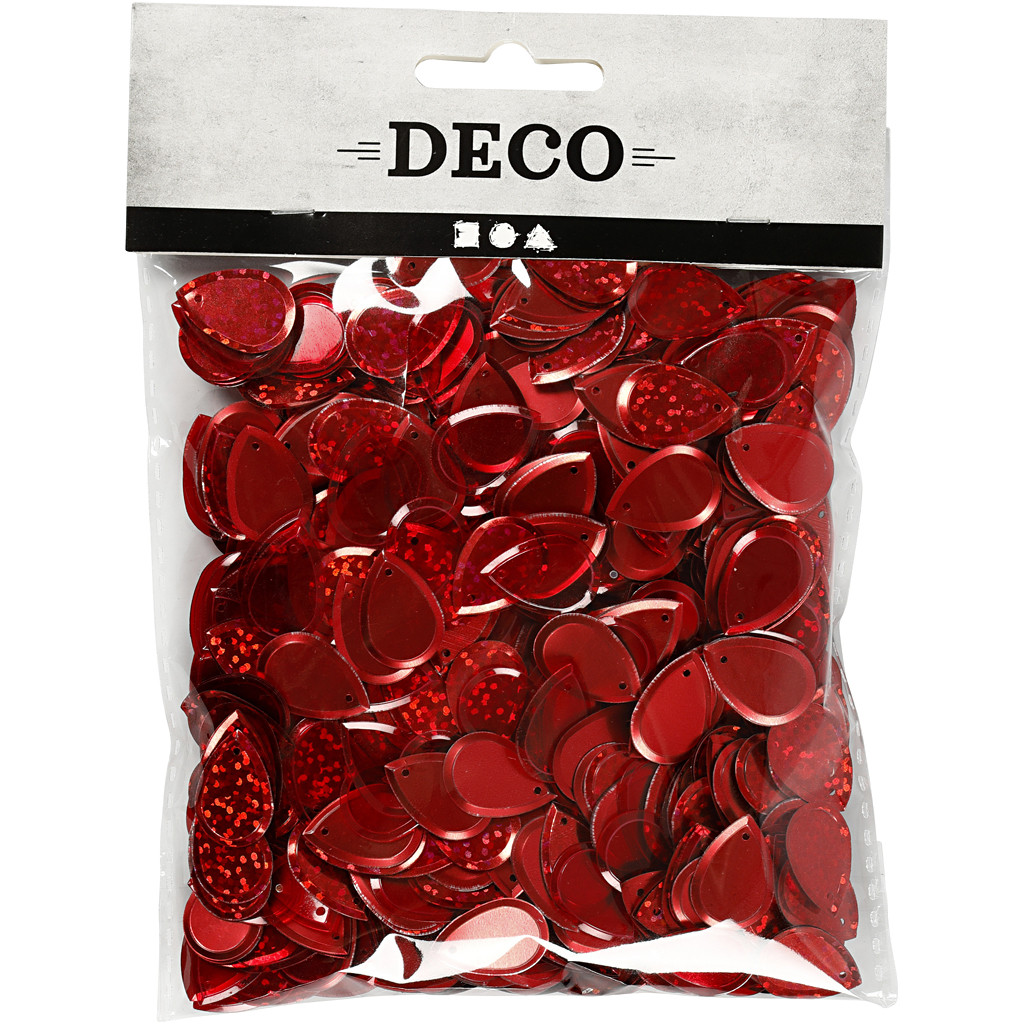 Pailletten Tropfen Mix 14x19mm, 50g/Btl.