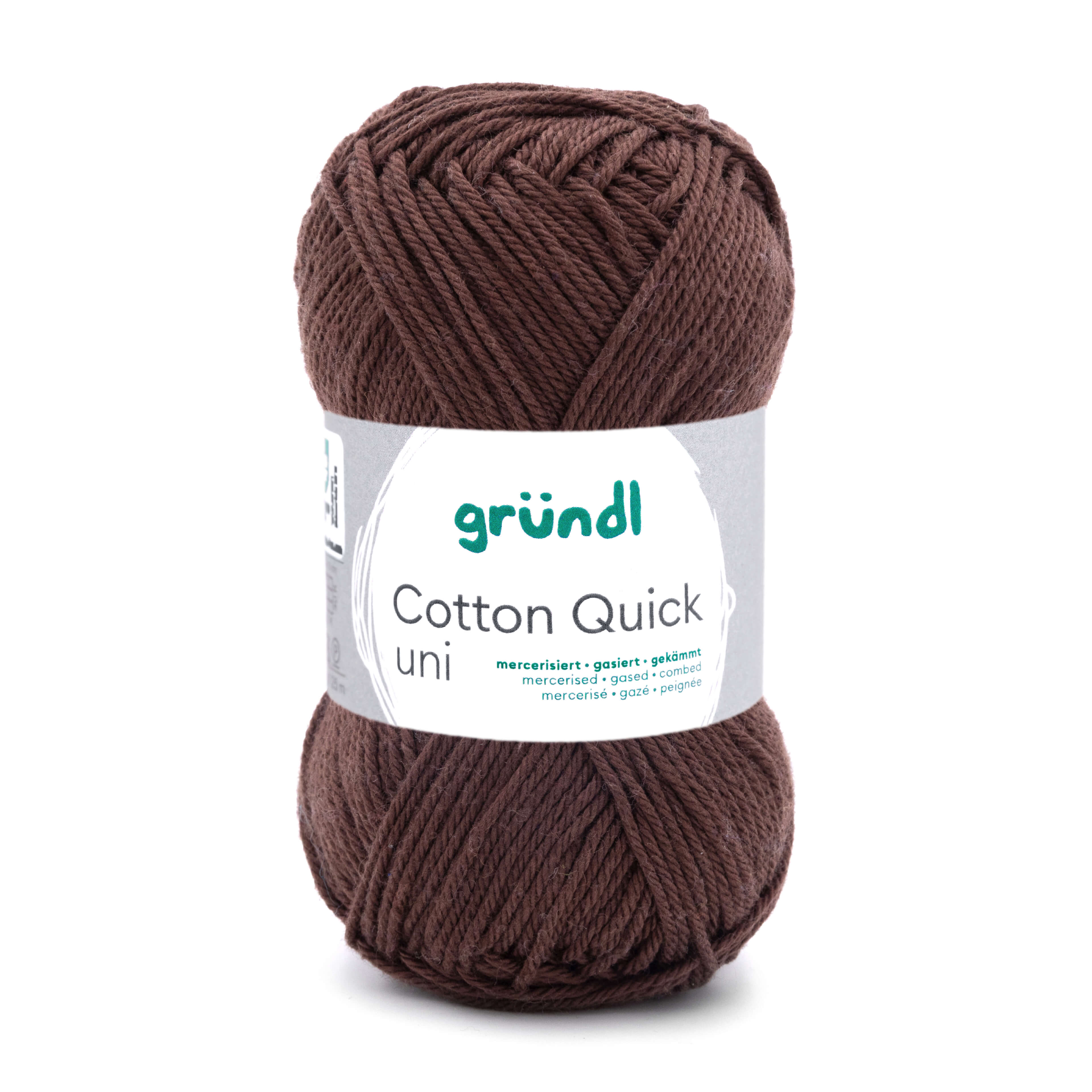 Cotton Quick Uni 100 % Baumwolle mercerisiert gasiert gekämmt 50g/125m Cotton Quick Uni 100 % Baumwolle mercerisiert gasiert gekämmt 50g/125m