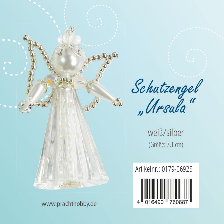 Bastelset Schutzengel Ursula weiß/Silber 