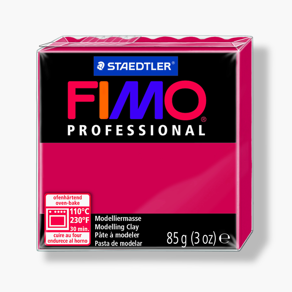 Fimo Professional, 85g, 029, karmin