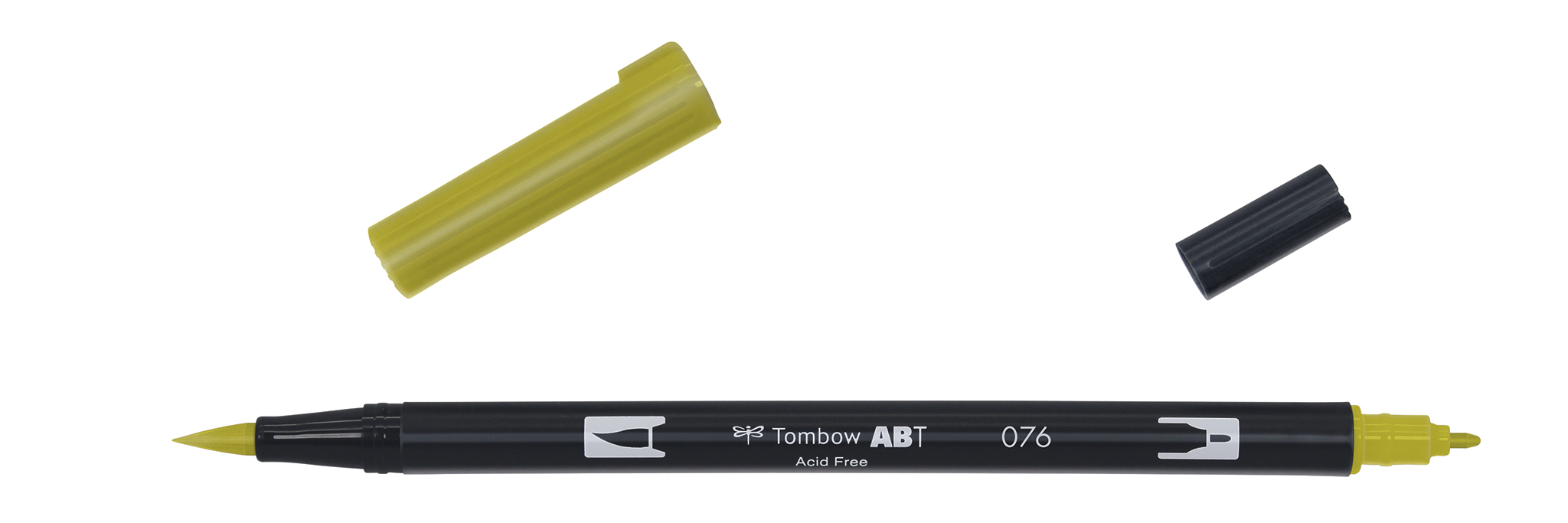 Tombow Art Brush Pen, green ochre