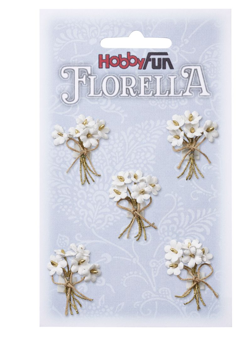 Florella Blumen-Sträußchen 3cm 5 Stück 