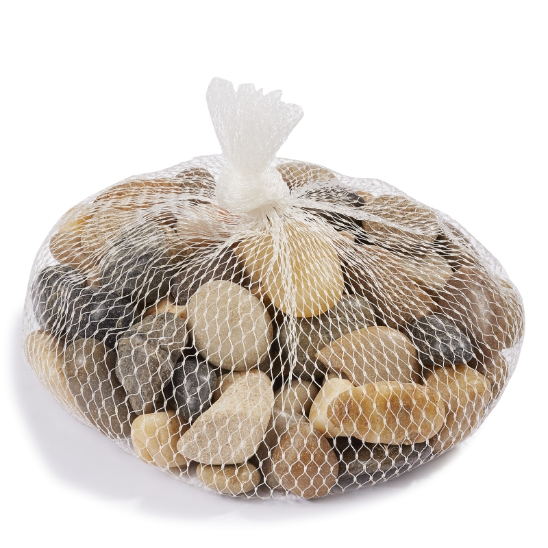 Steine Netz 500g farbig sortiert