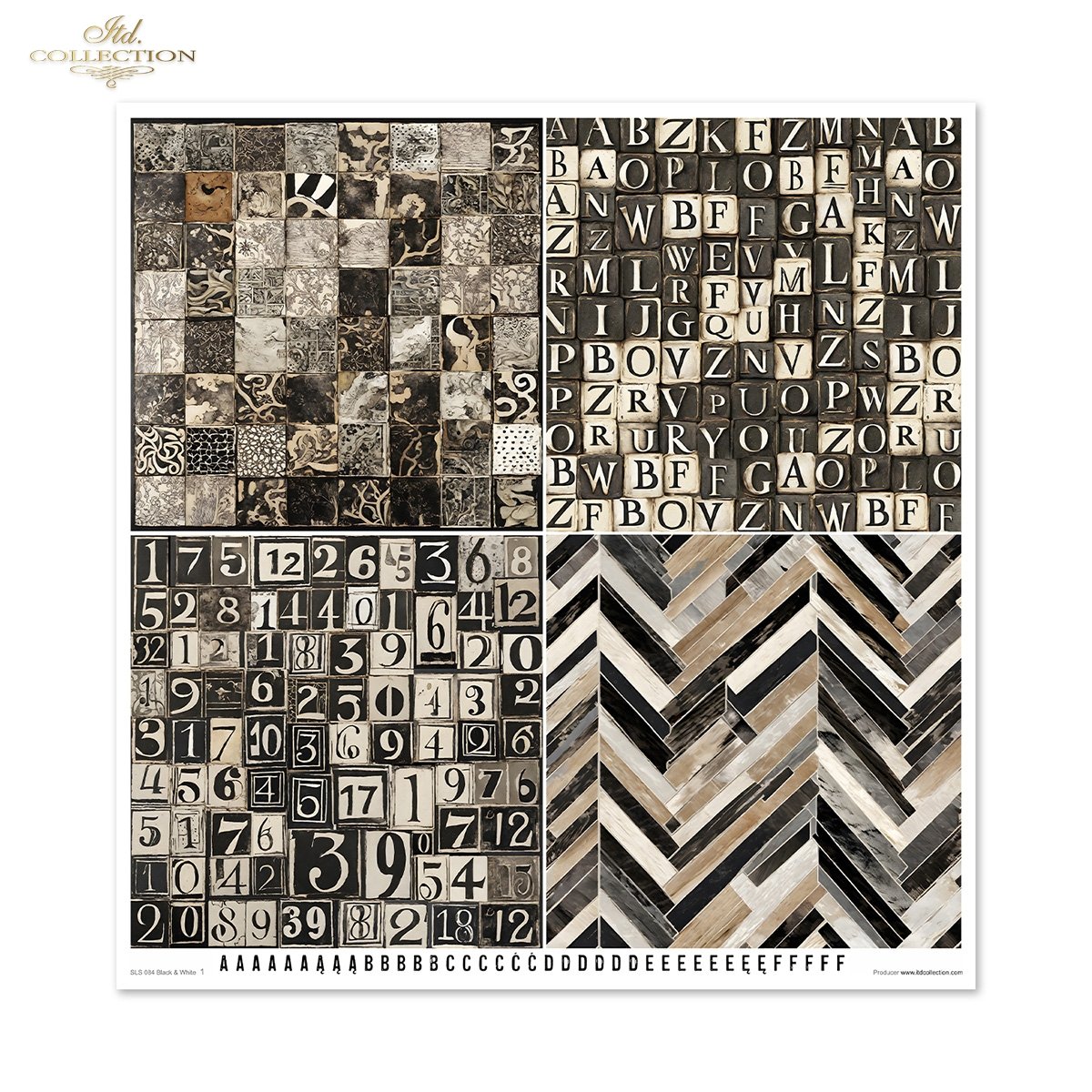 Scrapbooking Papierset Black & White 11 Bögen FSC Recycled 200g/m² Scrapbooking Papierset Black & White 11 Bögen FSC Recycled 200g/m²