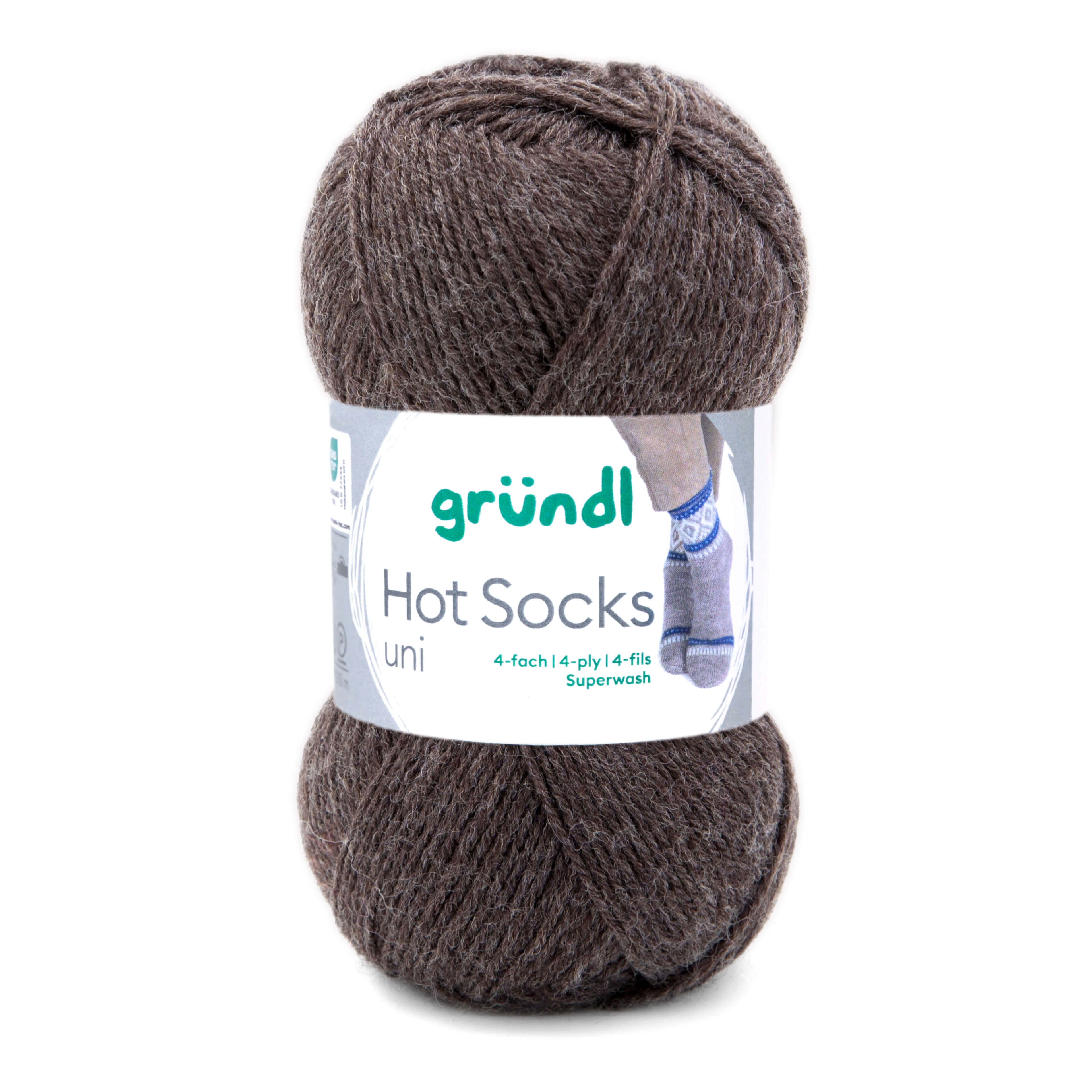 Hot Socks uni 50 Sockenwolle 4-fach superwash 50g/210m