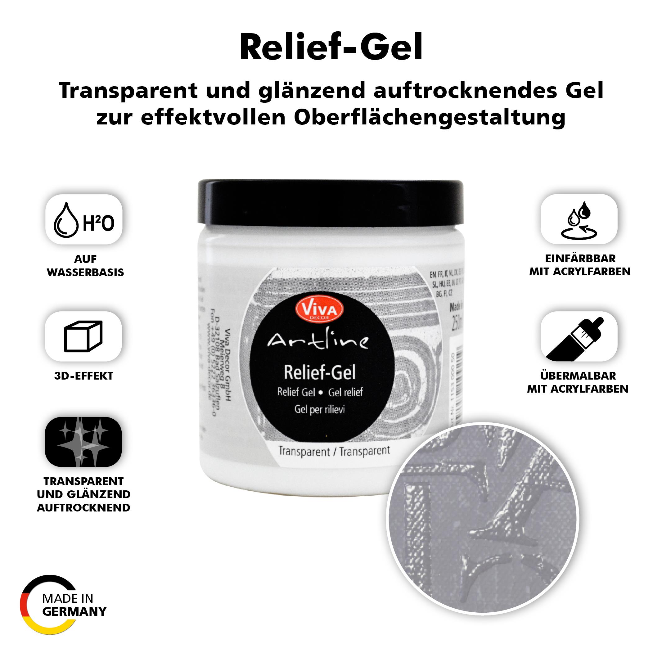 Relief Gel Viva Decor transparent 250ml