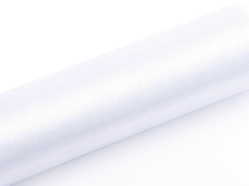 Organza Stoff einfarbig 0,36x9m