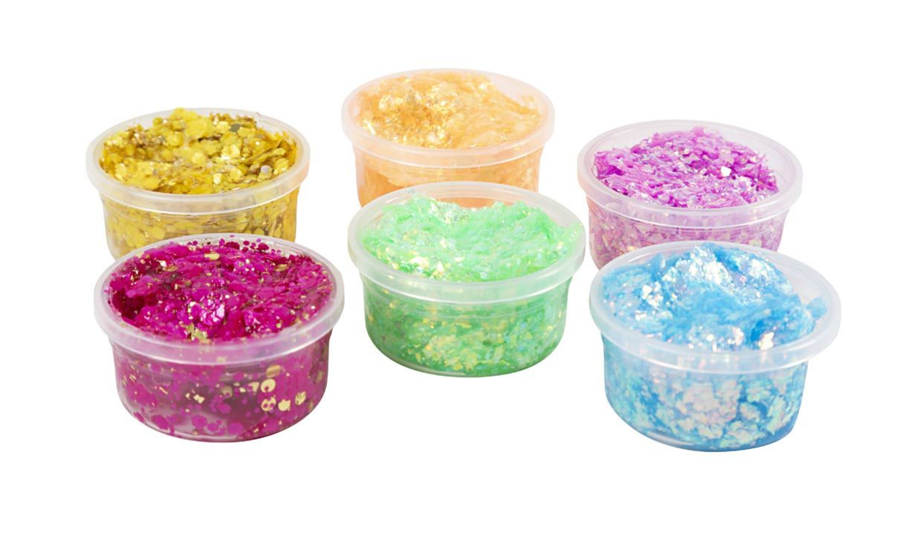 Glitter Clay 6 Dose 20 ml Sortierte Farben