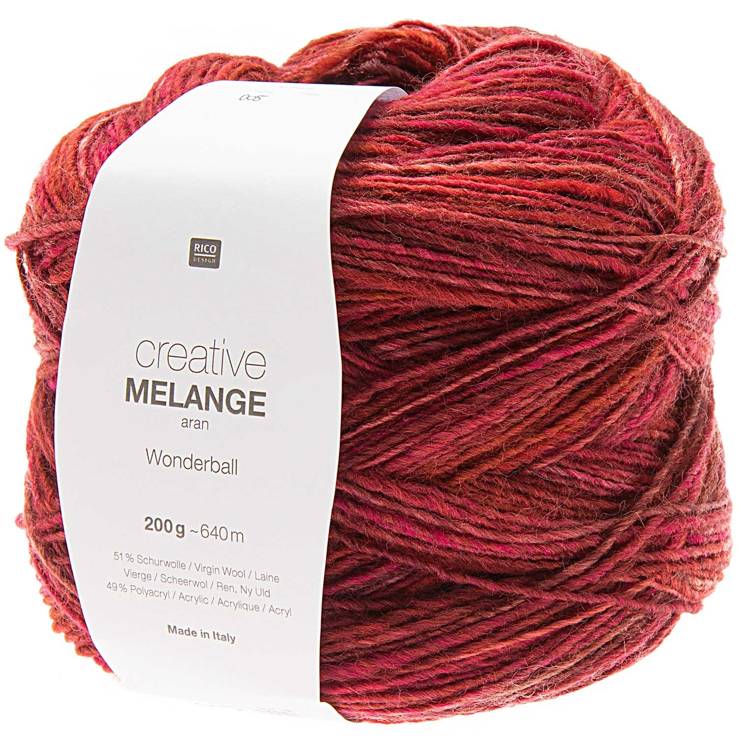 Rico Design Creative Melange Aran WONDERBALL, 200g/640m