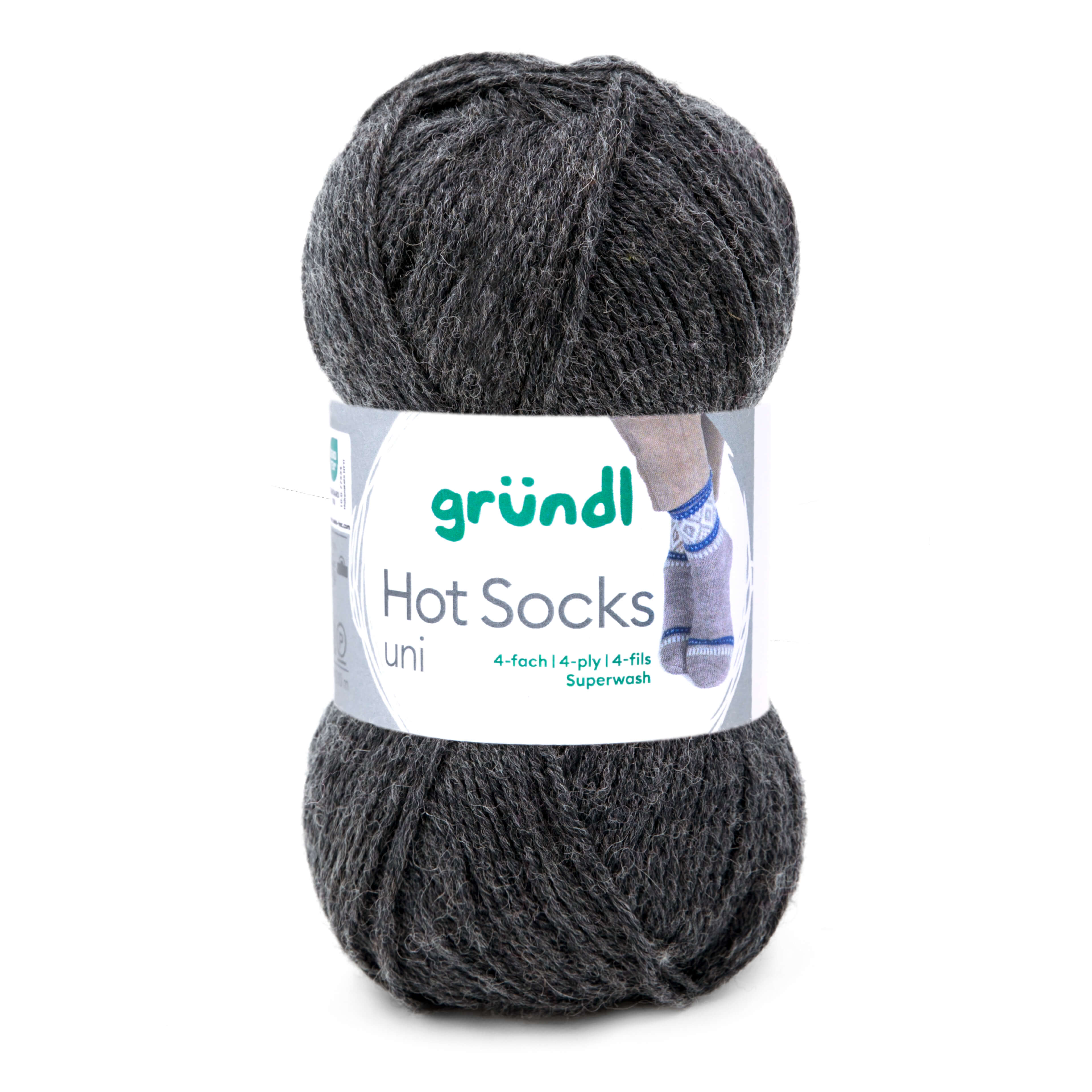 Hot Socks uni 50 Sockenwolle 4-fach superwash 50g/210m
