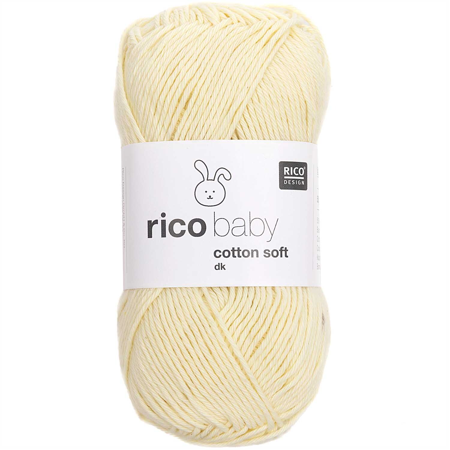 Rico Baby Cotton Soft dk PASTELLGELB 50g 125m Rico Baby Cotton Soft dk PASTELLGELB 50g 125m