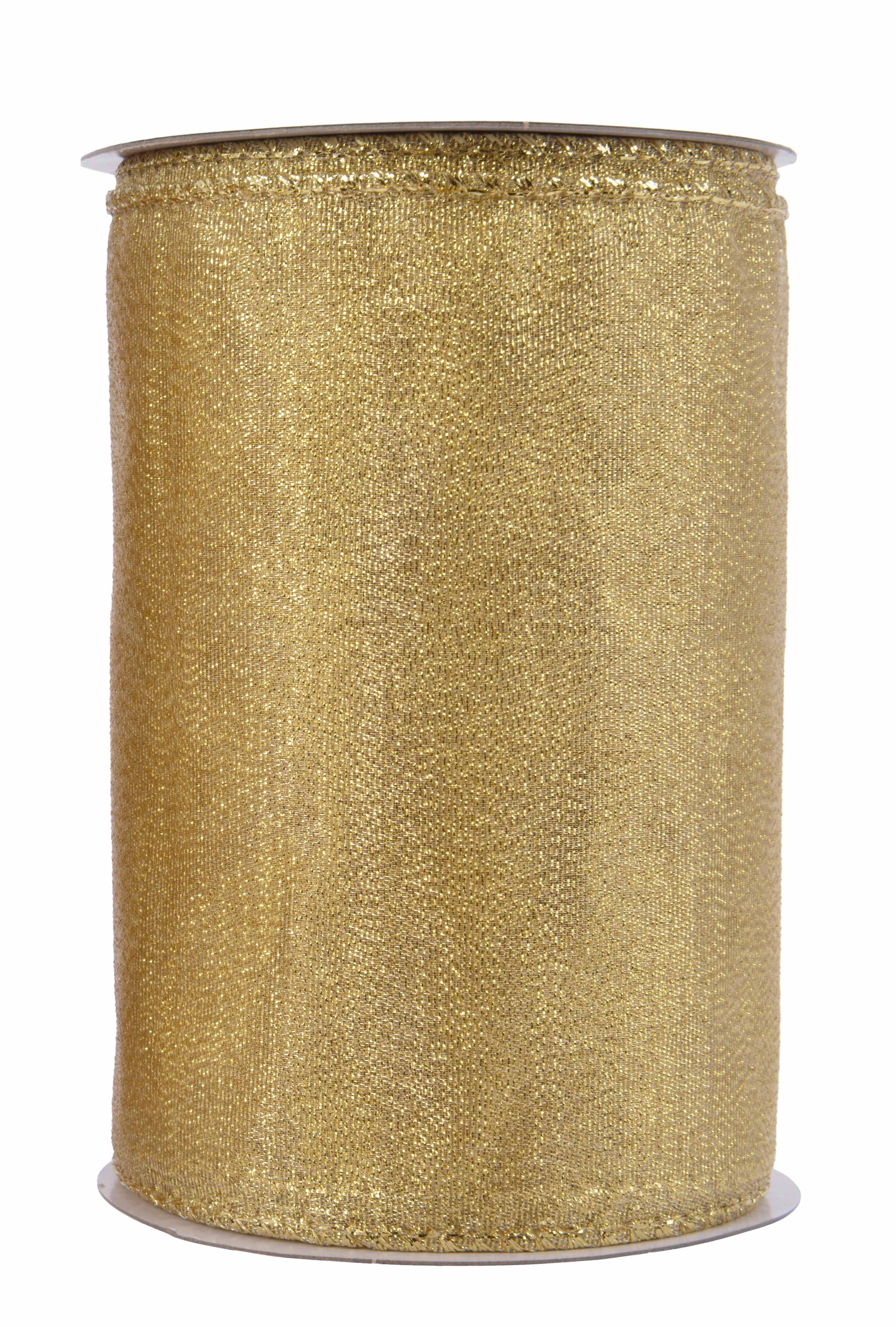 Stoffband gold Drahtkante 12,7x270cm