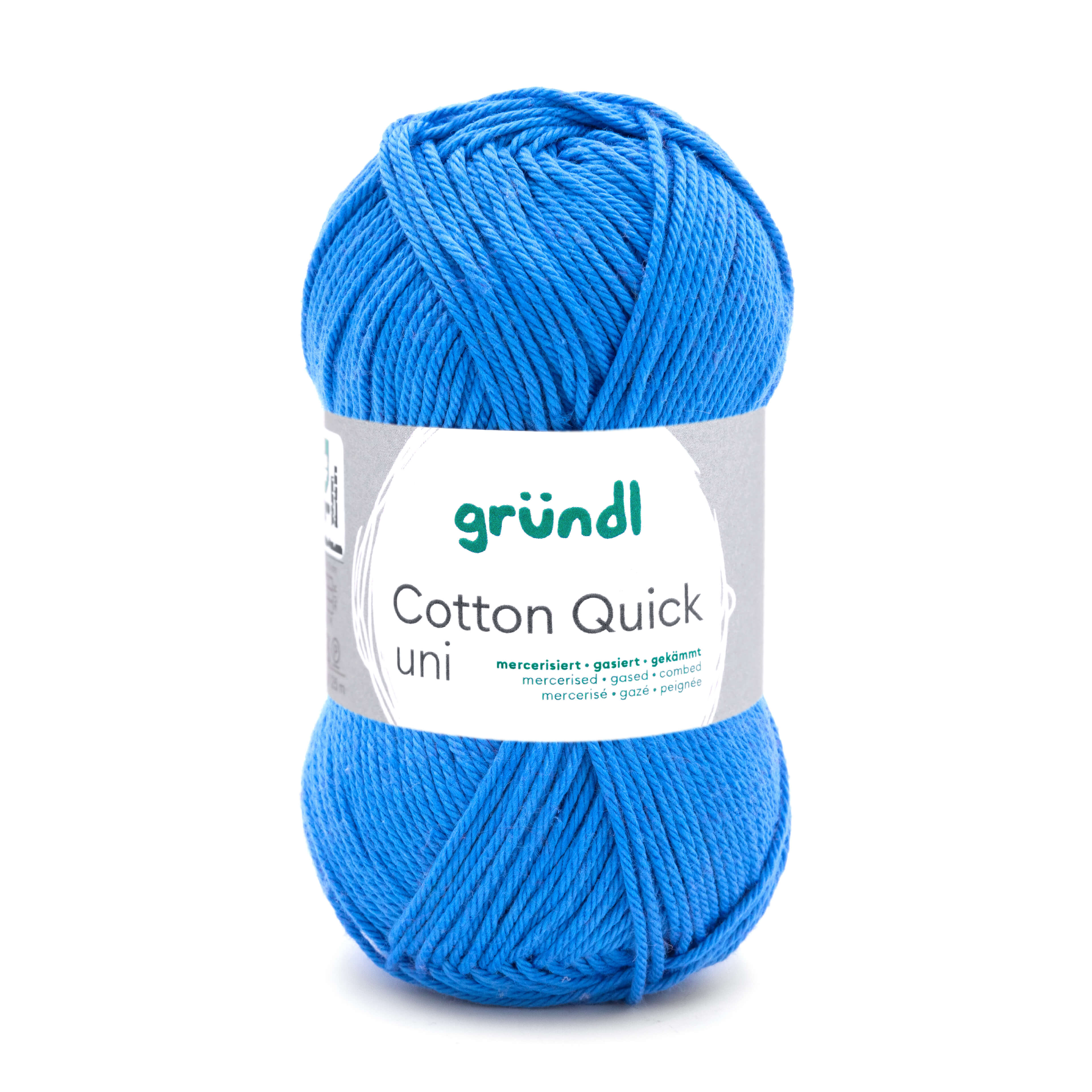 Cotton Quick Uni 100 % Baumwolle mercerisiert gasiert gekämmt 50g/125m Cotton Quick Uni 100 % Baumwolle mercerisiert gasiert gekämmt 50g/125m