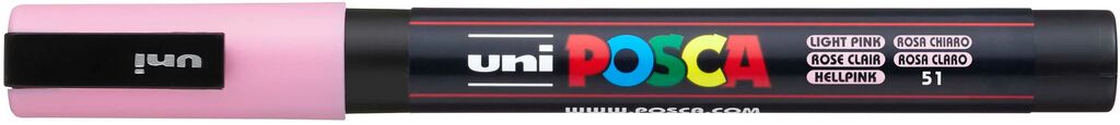 UNI POSCA Marker PC-3M HELLPINK Rundspitze 0,9-1,3mm