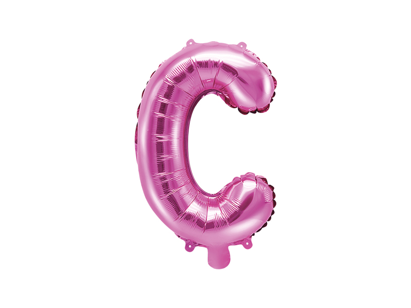 Foil Balloons Folienballone Alphabet ABC Buchstaben Zahlen  pink 14" 35cm