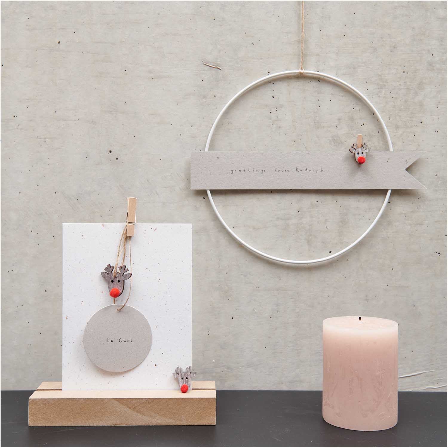 Deko-Streu Rentier shabby chic Holz 24 Stk. 23x23 mm Deko-Streu Rentier shabby chic Holz 24 Stk. 23x23 mm