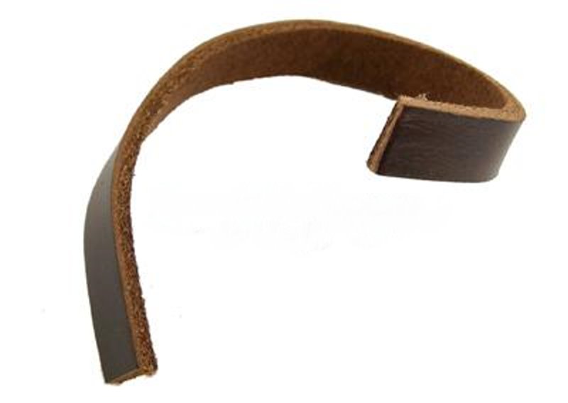 Lederband breit dunkelbraun, 9mm x 2,5 mm, per m