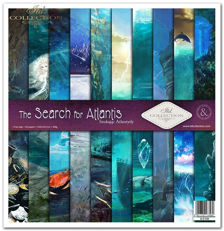 Papier-Set The Search for Atlantis 310x320 mm 11 Blatt