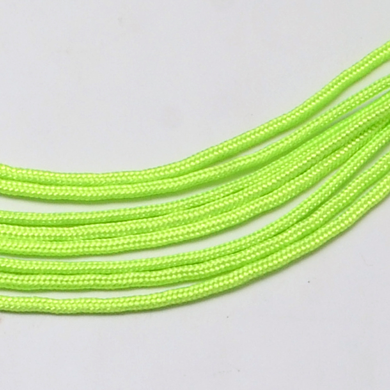 Paracord Kordel UNI HELLGRÜN einfärbig 2mm 10m/ Bund