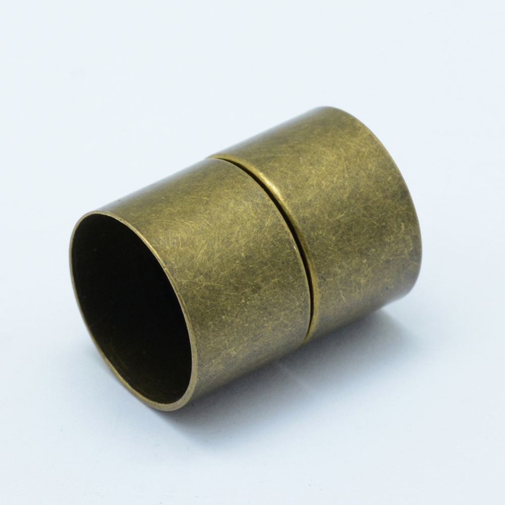 Magnetverschluss antik-bronze 15mm Zink-Legierung Magnetschließen