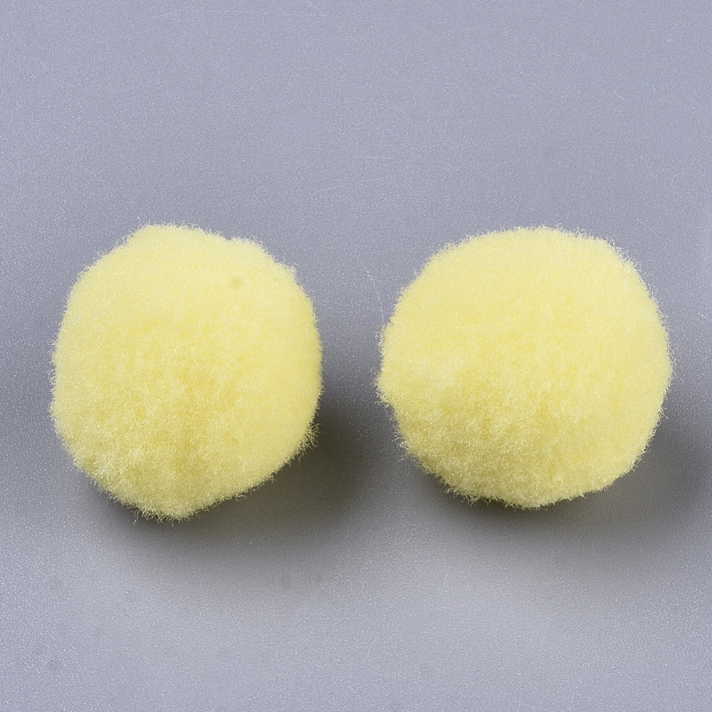 Pompons Mix pastell 7-30mm, Polyester, 12g