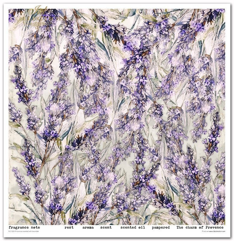 Scrapbookingpapier Set Provence scented with lavender 310x320 mm 11 Blatt