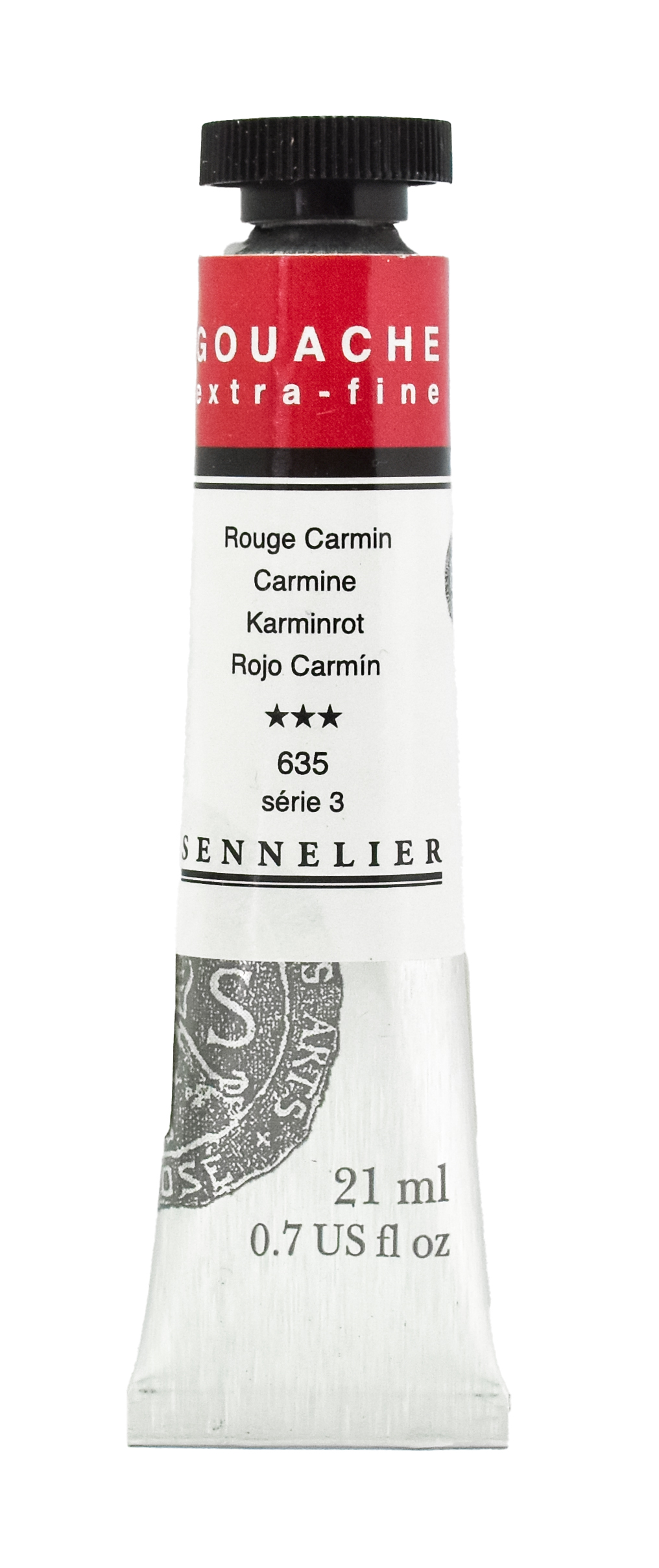 Sennelier Gouache Extra Fine KARMINROT Künstler-Gouache hochpigmentierte Deckfarbe 21ml