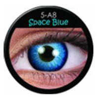 Kontaktlinsen , Space Blue, 2 Stück