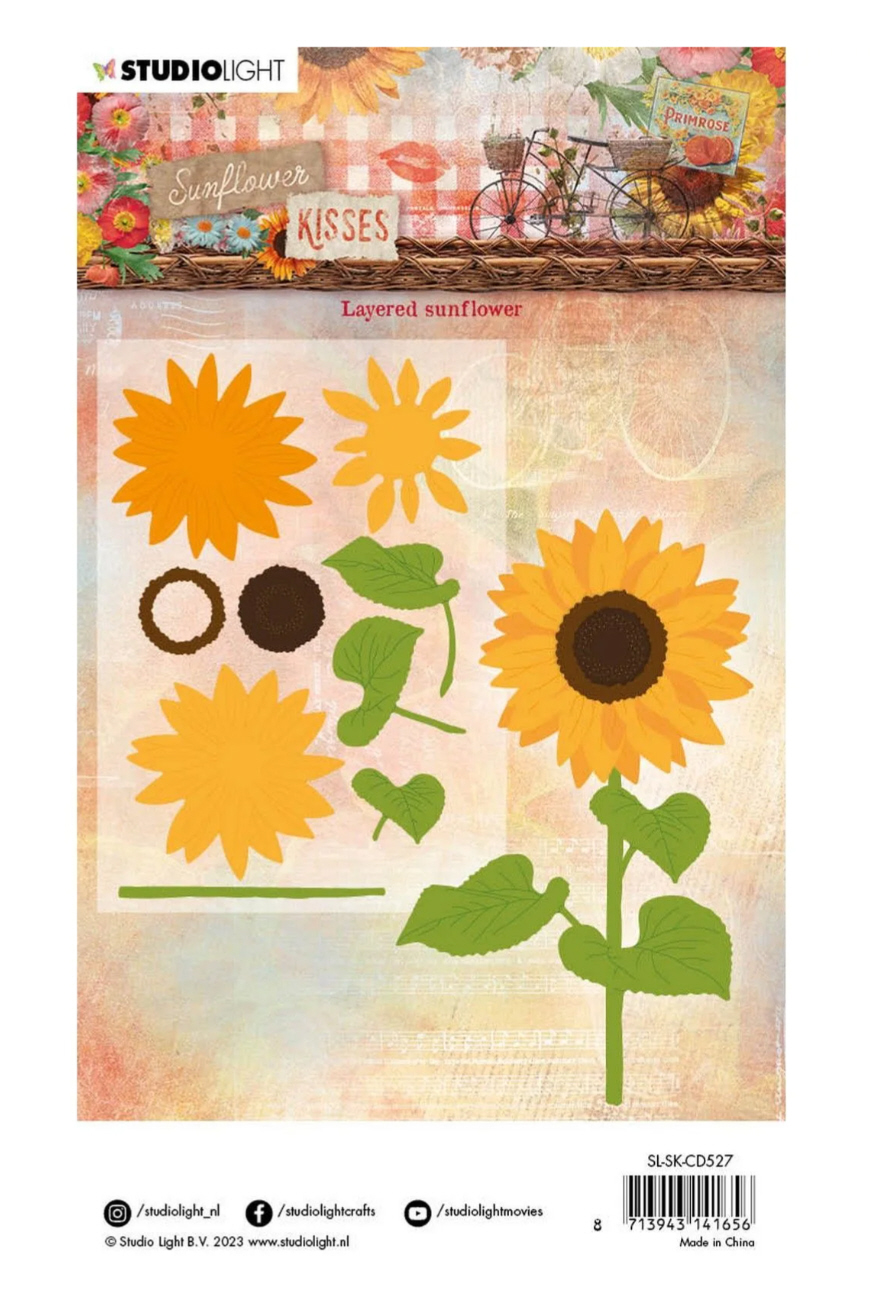 Studio Light  Sunflower Kisses Stanzschablone Sonnenblume 14,3x10x0,1cm