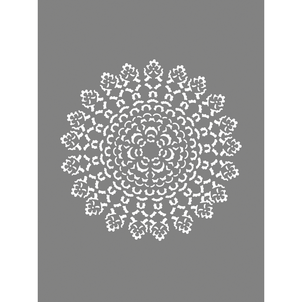 Schablone Mandala Ornament Stencil 15,25x20,32cm 