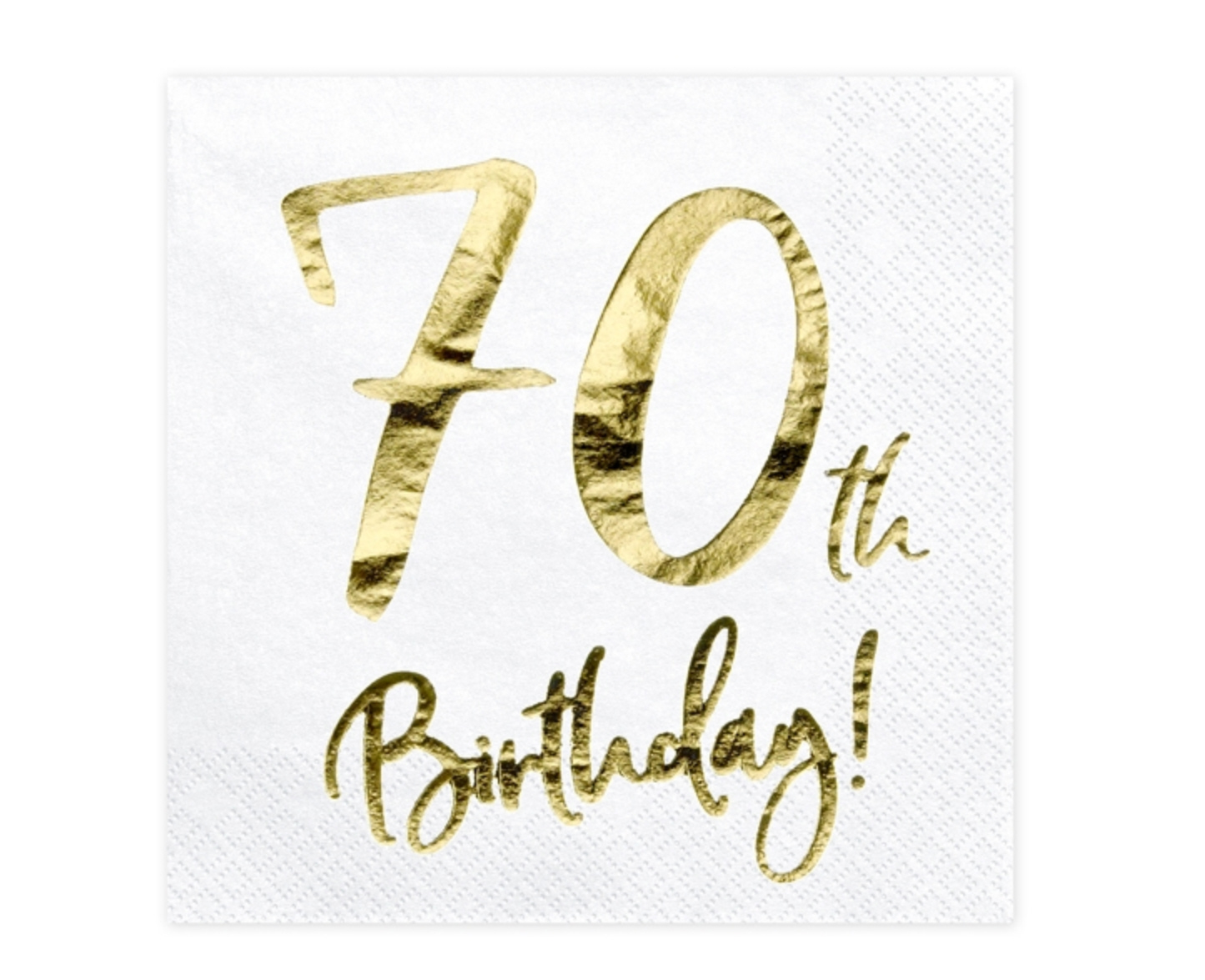 Serviette Geburtstag 70th Birthday 20 Stk. 33x33cm