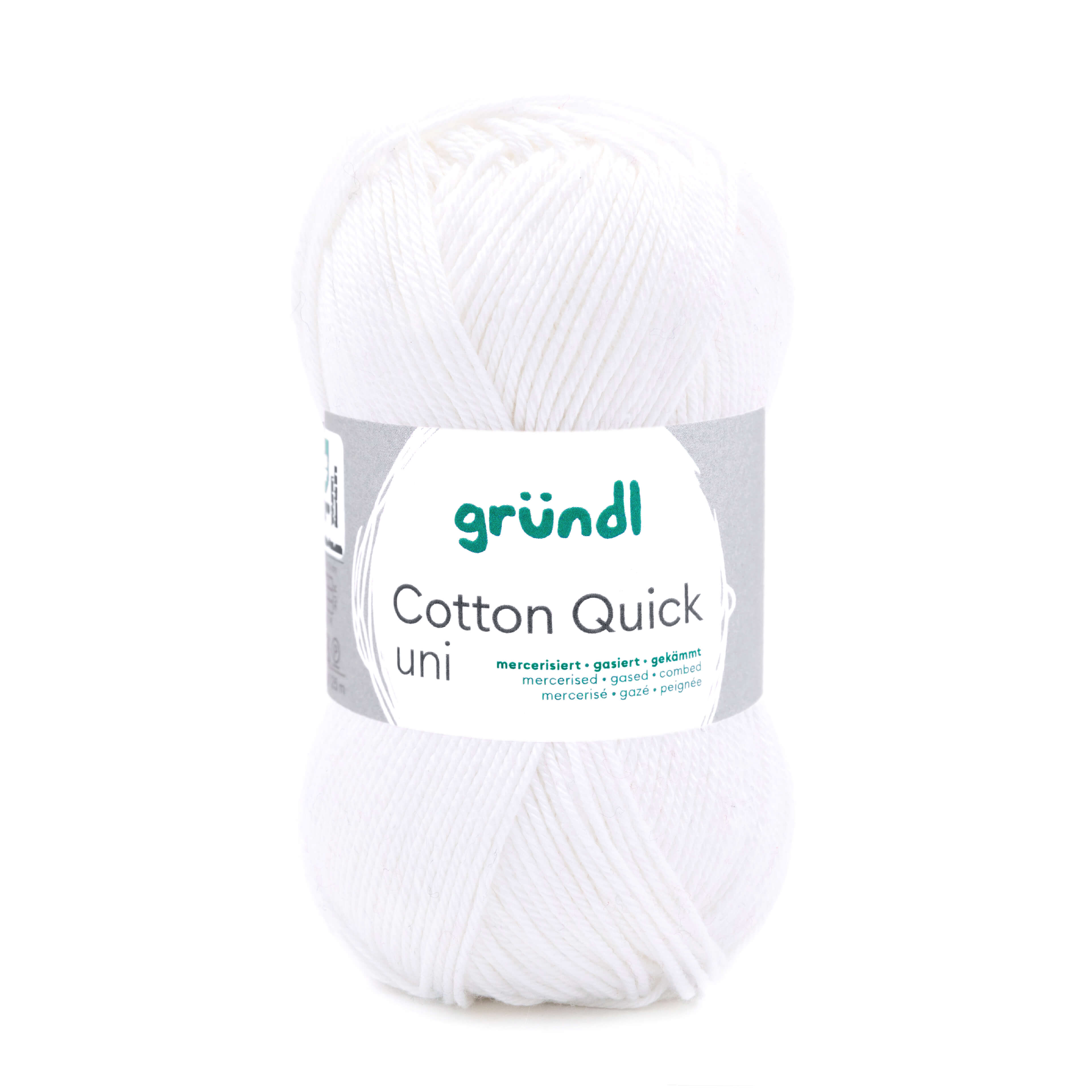 Cotton Quick Uni 100 % Baumwolle mercerisiert gasiert gekämmt 50g/125m Cotton Quick Uni 100 % Baumwolle mercerisiert gasiert gekämmt 50g/125m