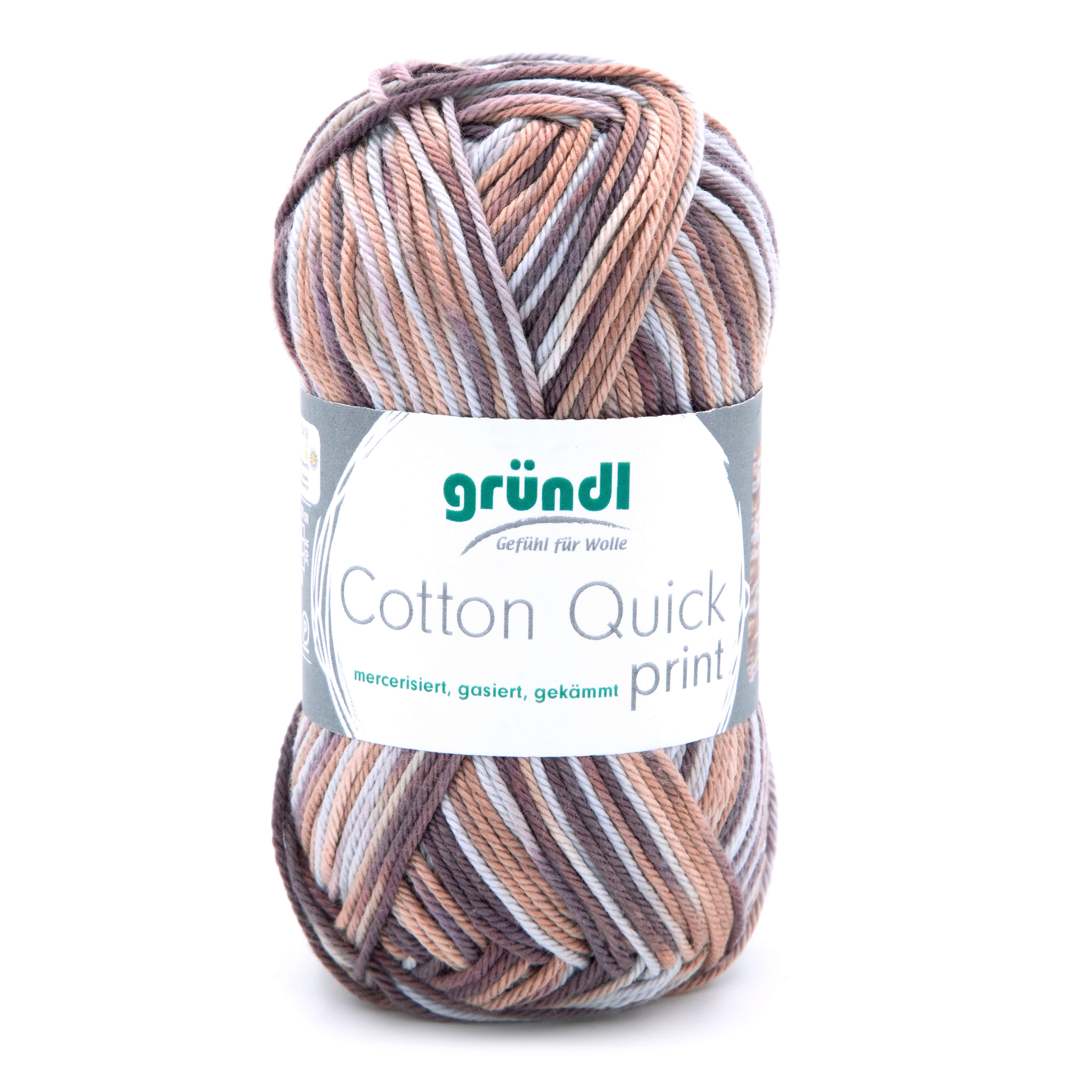 Gründl Cotton Quick Print 50g 125m 100 % Baumwolle (mercerisiert, gasiert, gekämmt)